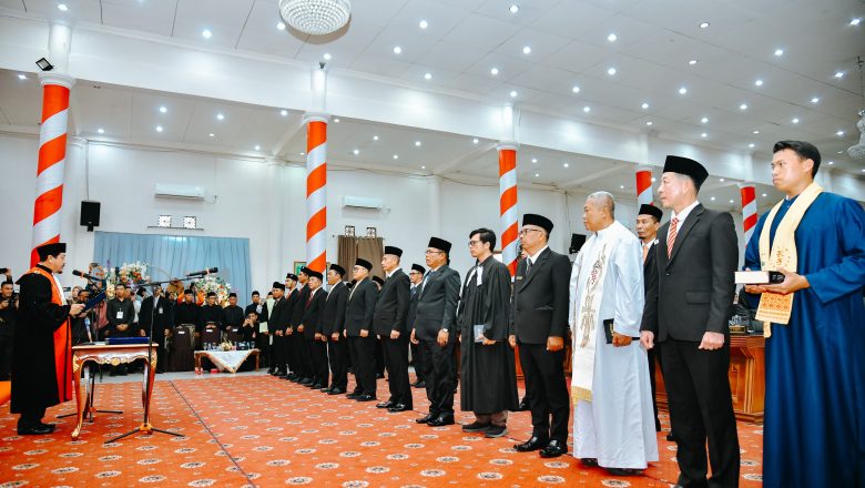 Pelantikan 20 Anggota DPRD Kabupaten Natuna Terpilih Masa Jabatan 2024-2029