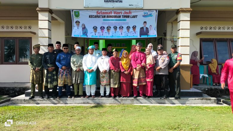 KETUA DPRD KABUPATEN NATUNA HADIRI UPACARA HARI JADI KECAMATAN BUNGURAN TIMUR LAUT